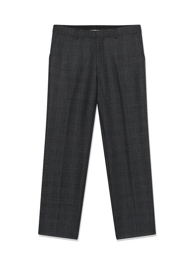 Pantalon Matinique Wesley gris à carreaux bleu gris