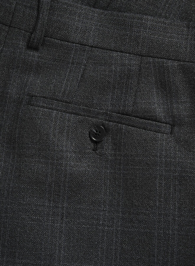 Pantalon Matinique Wesley gris à carreaux bleu gris
