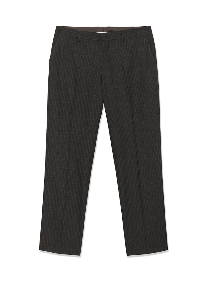 Pantalon Matinique Wesley brun café rayé