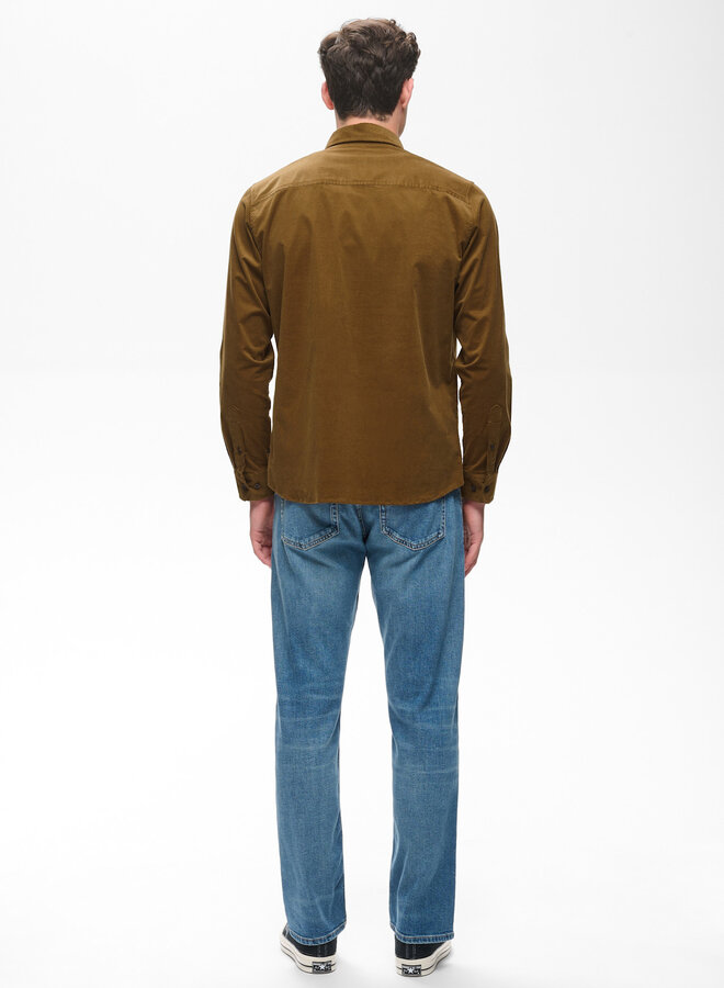 Chemise Matinique Christaldo à 2 poches à rabats brun sépia