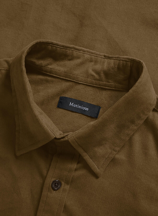 Chemise Matinique Christaldo à 2 poches à rabats brun sépia