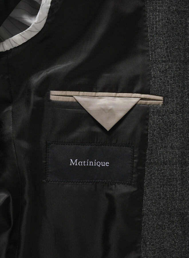 Veston Matinique Charles gris charcoal à carreaux
