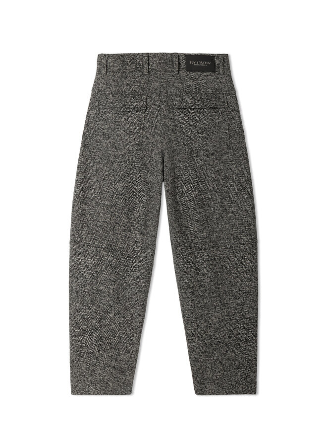 Pantalon Cambio Orly en jersey à chevrons noirs & écrus