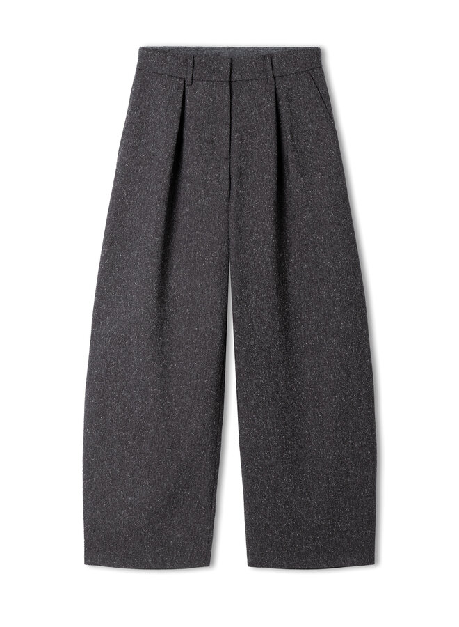 Pantalon Cambio Enola en tweed gris charcoal