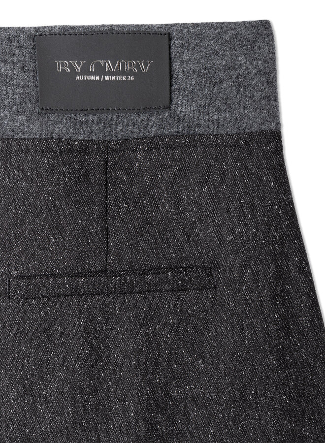 Pantalon Cambio Enola en tweed gris charcoal