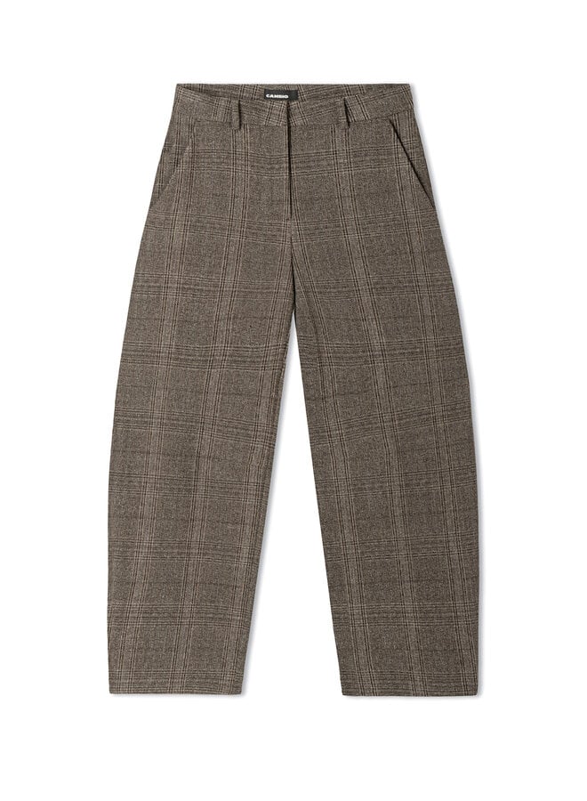 Pantalon Cambio Edita Prince-de-Galles brun & noir