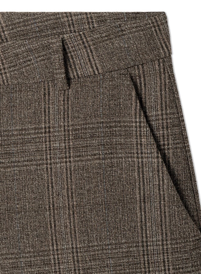 Pantalon Cambio Edita Prince-de-Galles brun & noir