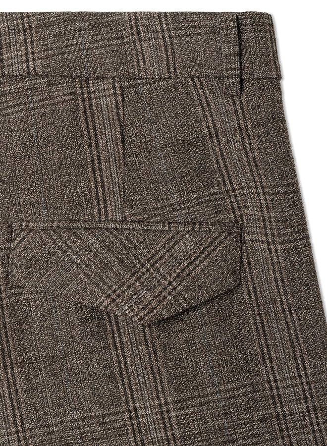 Pantalon Cambio Edita Prince-de-Galles brun & noir