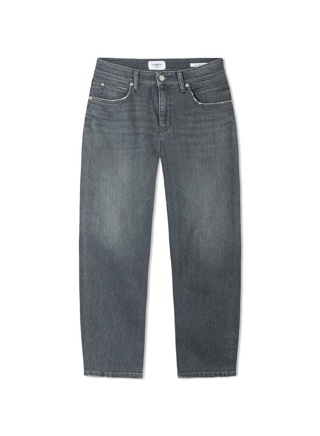 Jeans Cambio Elli à coupe ballon gris pâle