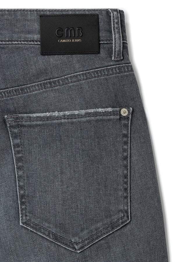 Jeans Cambio Elli à coupe ballon gris pâle