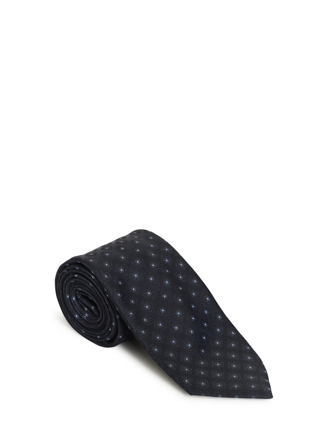 Cravate Matinique Tie gris fer à motifs