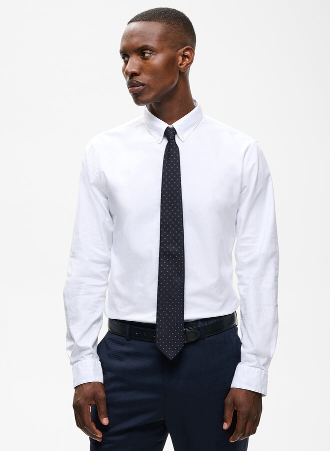 Cravate Matinique Tie gris fer à motifs