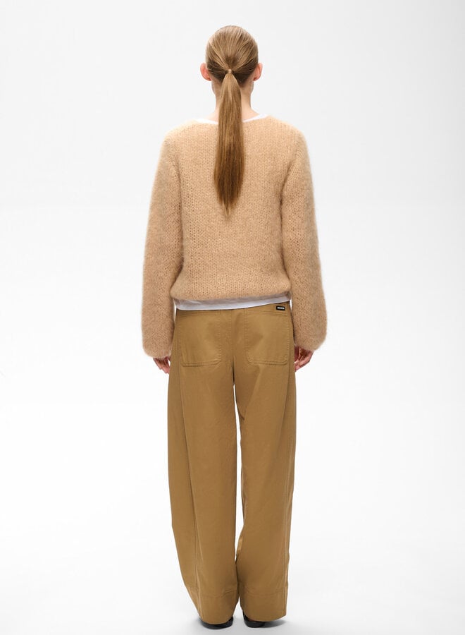 Pantalon InWear Haiko à taille élastique ample tabac