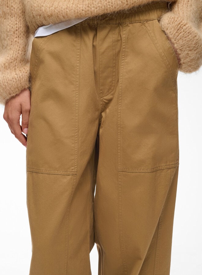 Pantalon InWear Haiko à taille élastique ample tabac