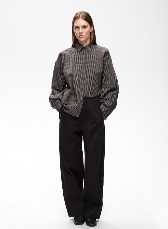 Pantalon InWear Haiko à taille élastique ample noir