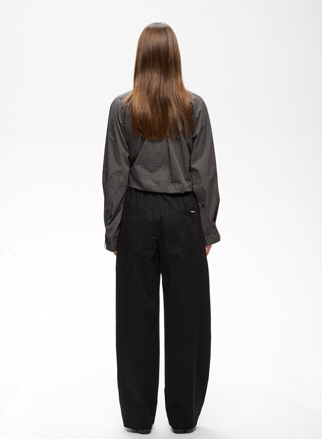 Pantalon InWear Haiko à taille élastique ample noir