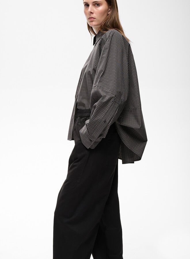 Pantalon InWear Haiko à taille élastique ample noir