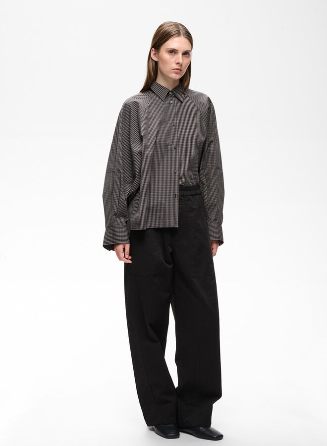 Pantalon InWear Haiko à taille élastique ample noir