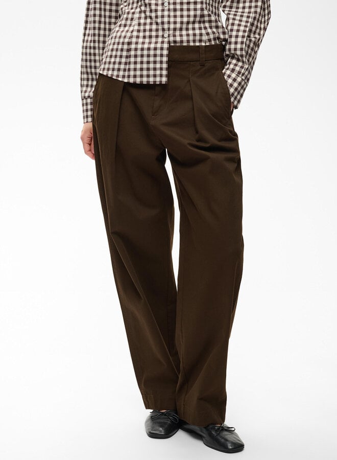 Pantalon InWear Haiko Tinikka en coton brun chocolat