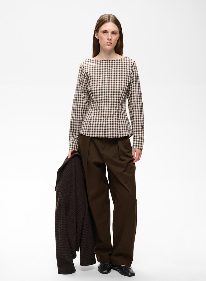 Pantalon InWear Haiko Tinikka en coton brun chocolat