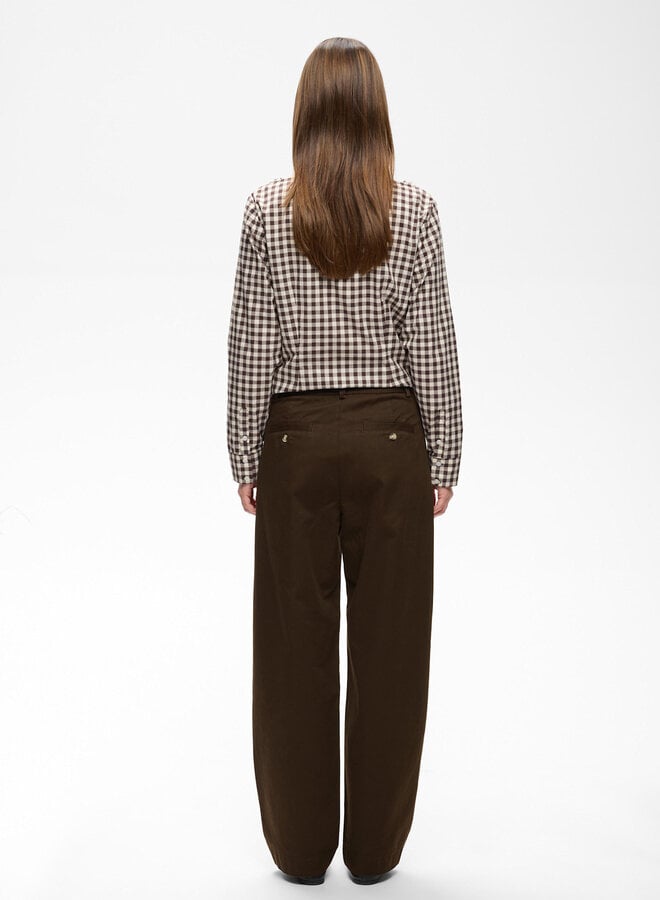 Pantalon InWear Haiko Tinikka en coton brun chocolat