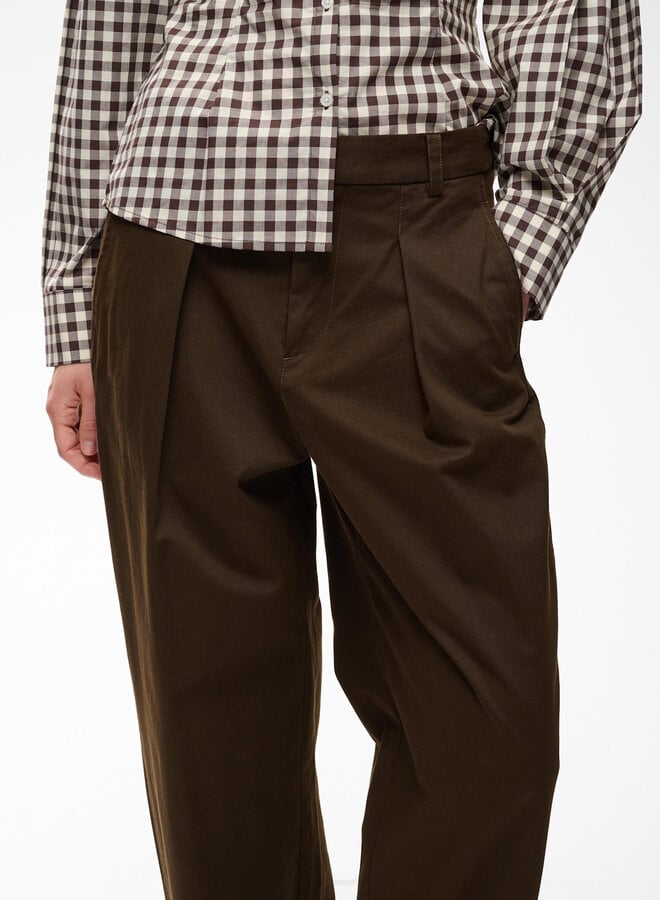 Pantalon InWear Haiko Tinikka en coton brun chocolat