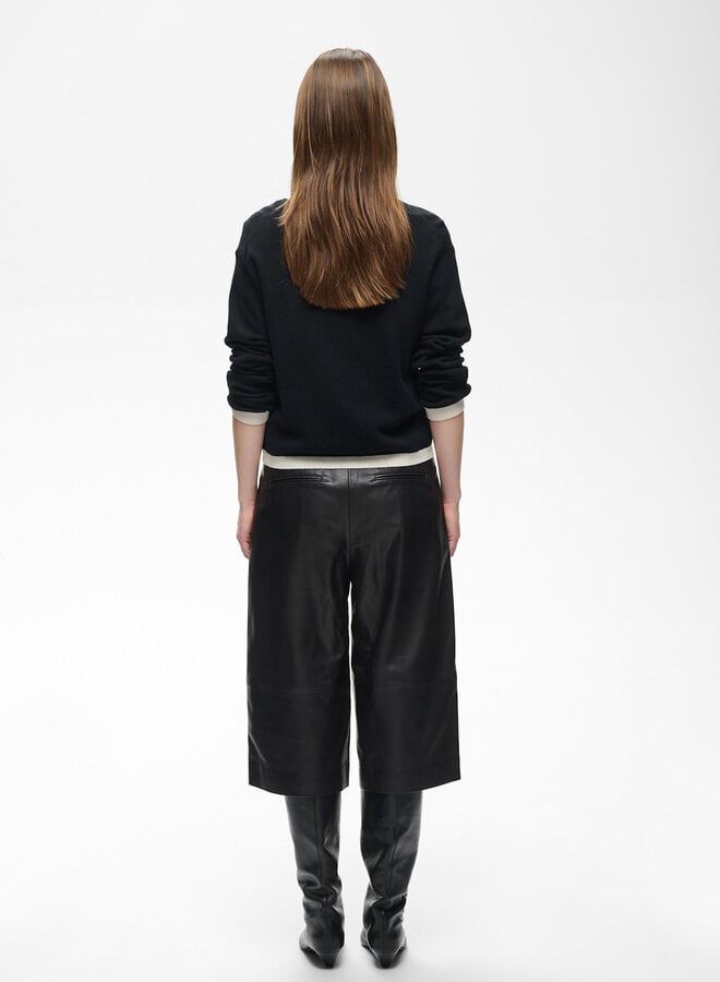 Cardigan InWear Tally Monika noir bordé écru
