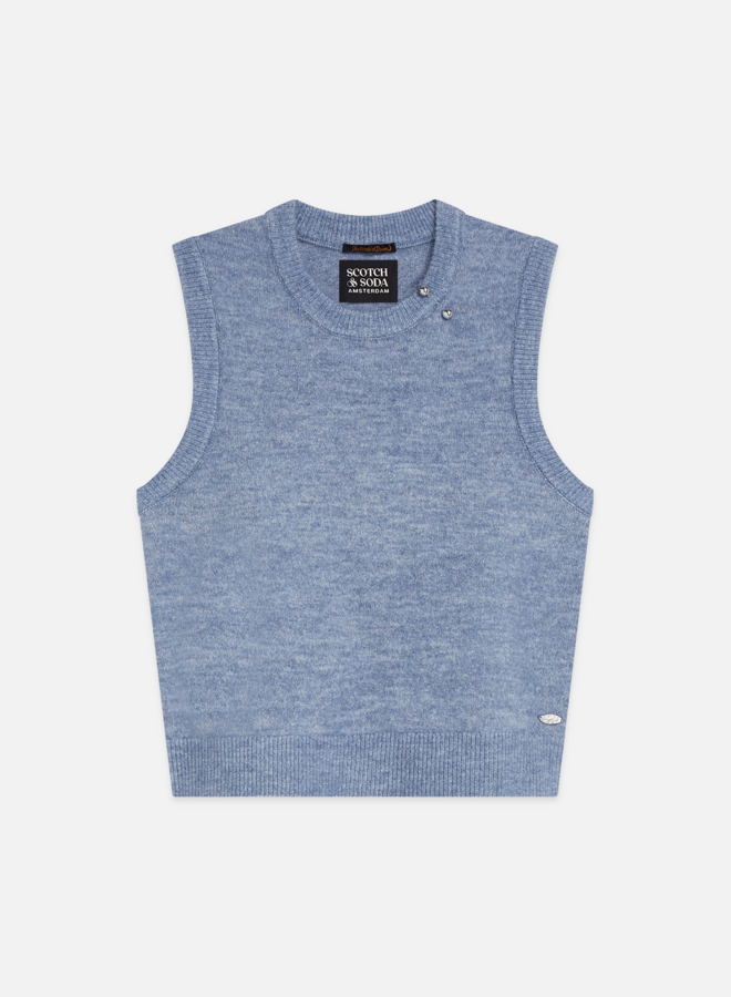 Débardeur Scotch & Soda bleu lilas mélange