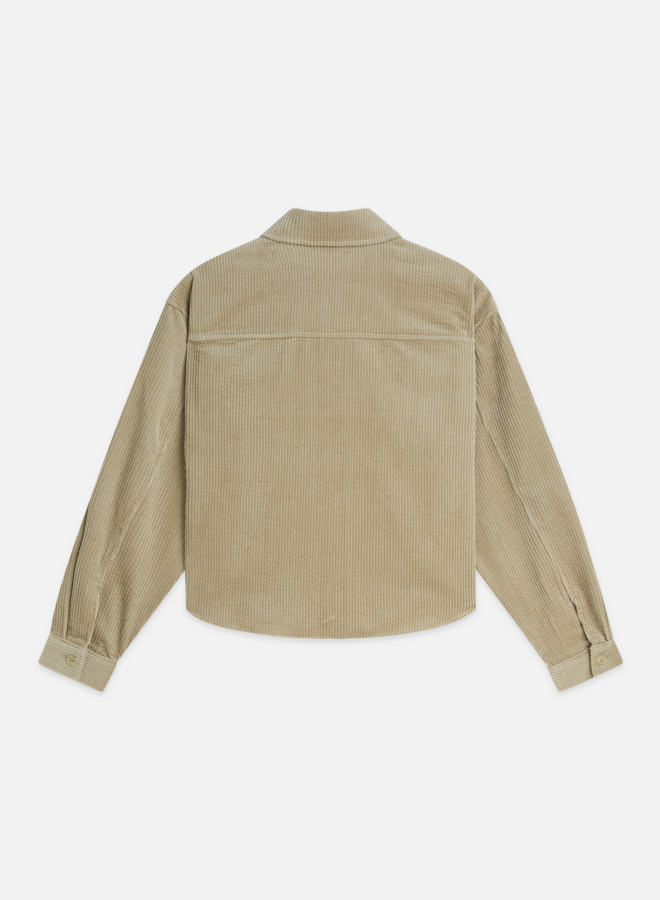 Chemise Scotch & Soda en corduroy beige aluminium