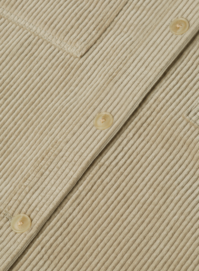Chemise Scotch & Soda en corduroy beige aluminium