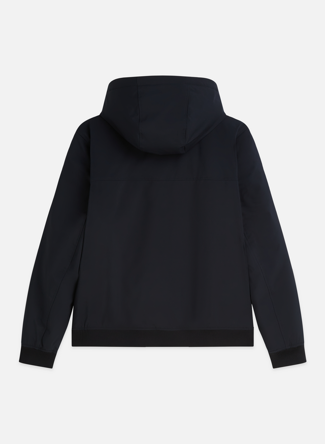 Manteau Scotch & Soda court à capuche bleu marine
