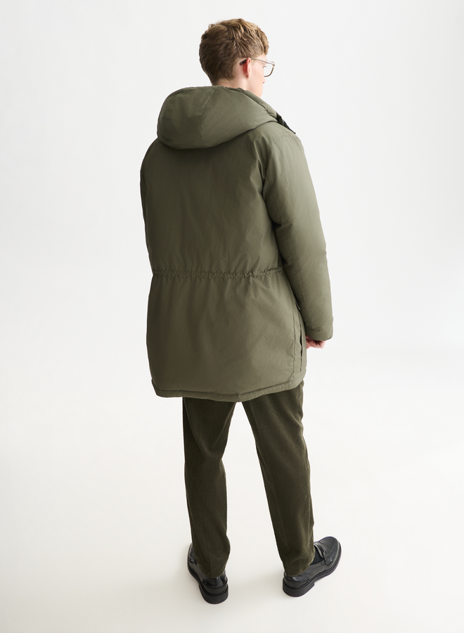 Manteau Scotch & Soda anorak réversible bleu marine & vert khaki