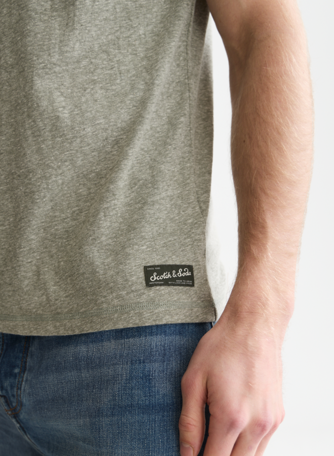 T-shirt Scotch & Soda vert forêt chiné