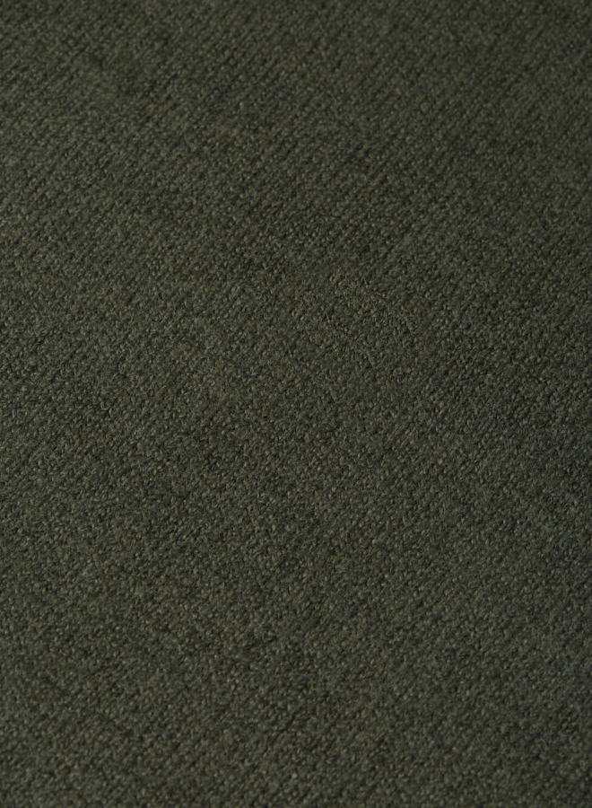 Tricot Scotch & Soda à col rond en lainage vert khaki