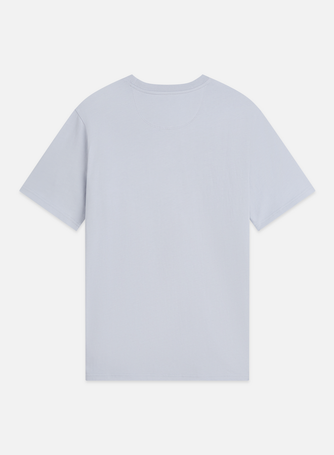 T-shirt Scotch & Soda signature bleu pâle à logo bleu marine