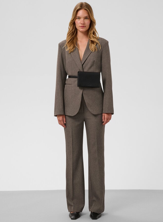Pantalon Soaked Corinne brun noyer mélange