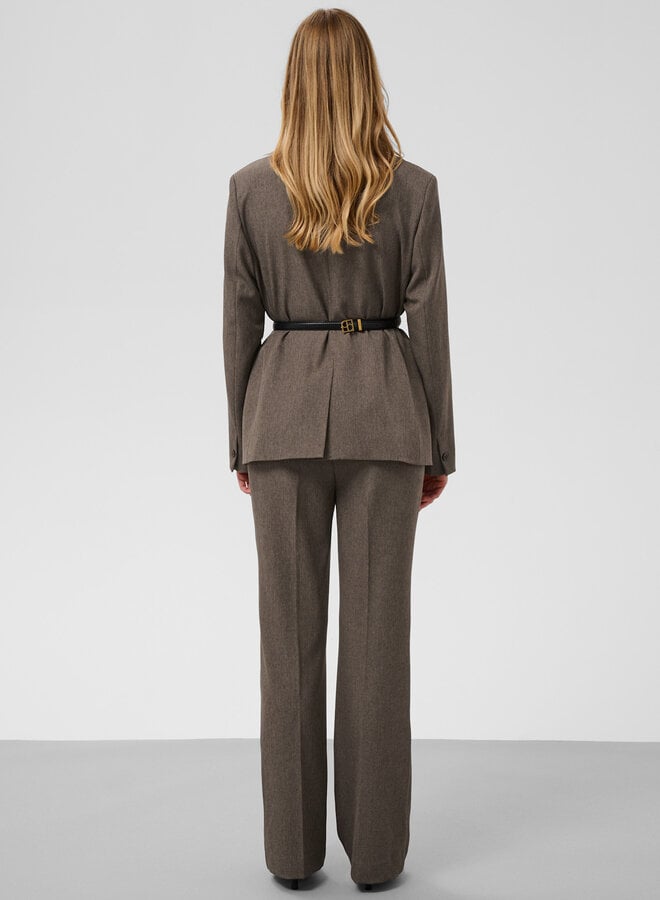 Pantalon Soaked Corinne brun noyer mélange