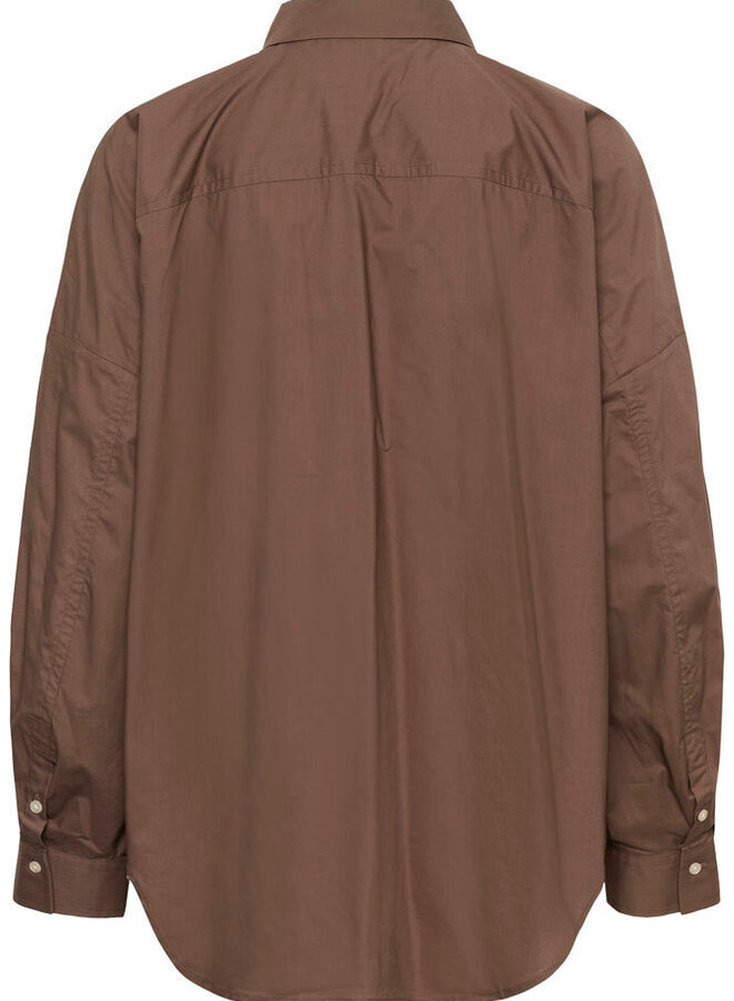 Chemise InWear Haze surdimensionnée à col classique brun taupe