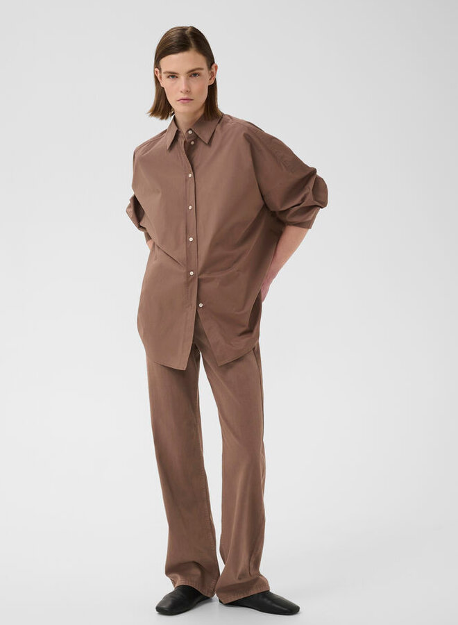 Chemise InWear Haze surdimensionnée à col classique brun taupe