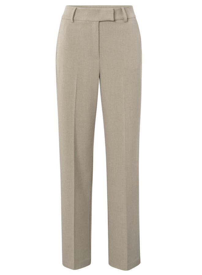 Pantalon Yaya beige taupe mélange