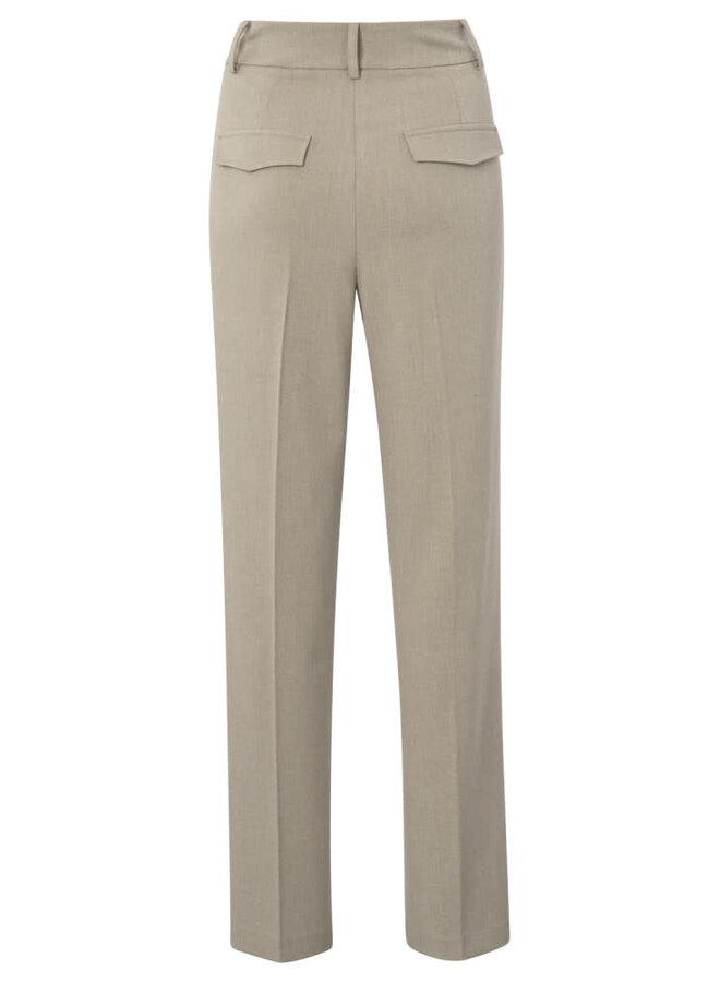 Pantalon Yaya beige taupe mélange
