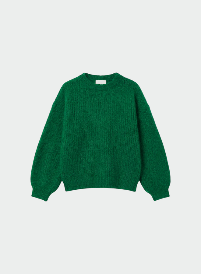Tricot Indi & Cold en mélange de mohair vert