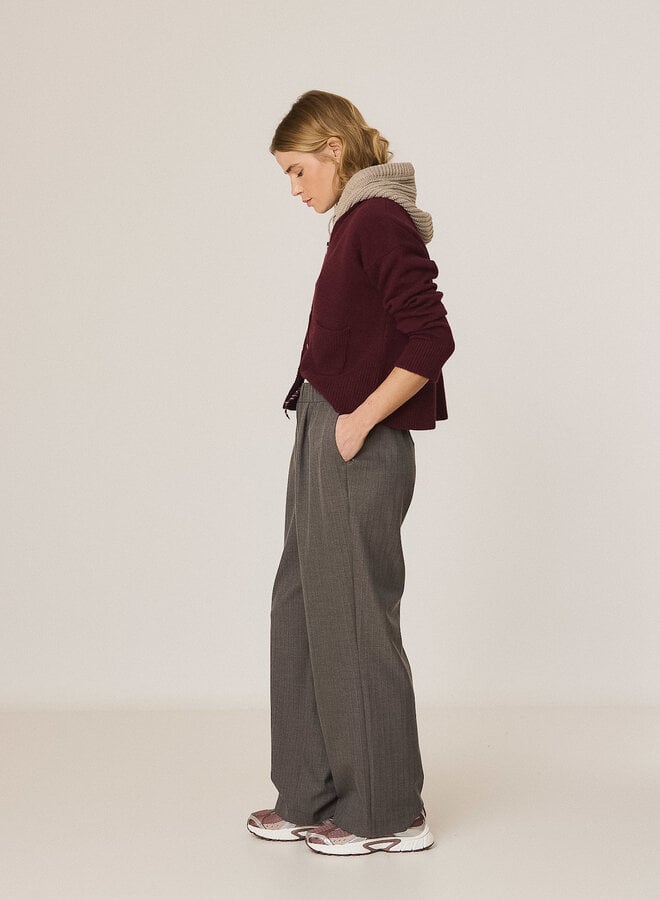 Pantalon Indi & Cold à taille élastique gris charcoal