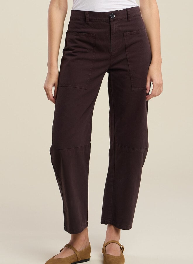 Pantalon Velvet Brylie brun chocolat