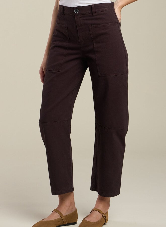 Pantalon Velvet Brylie brun chocolat