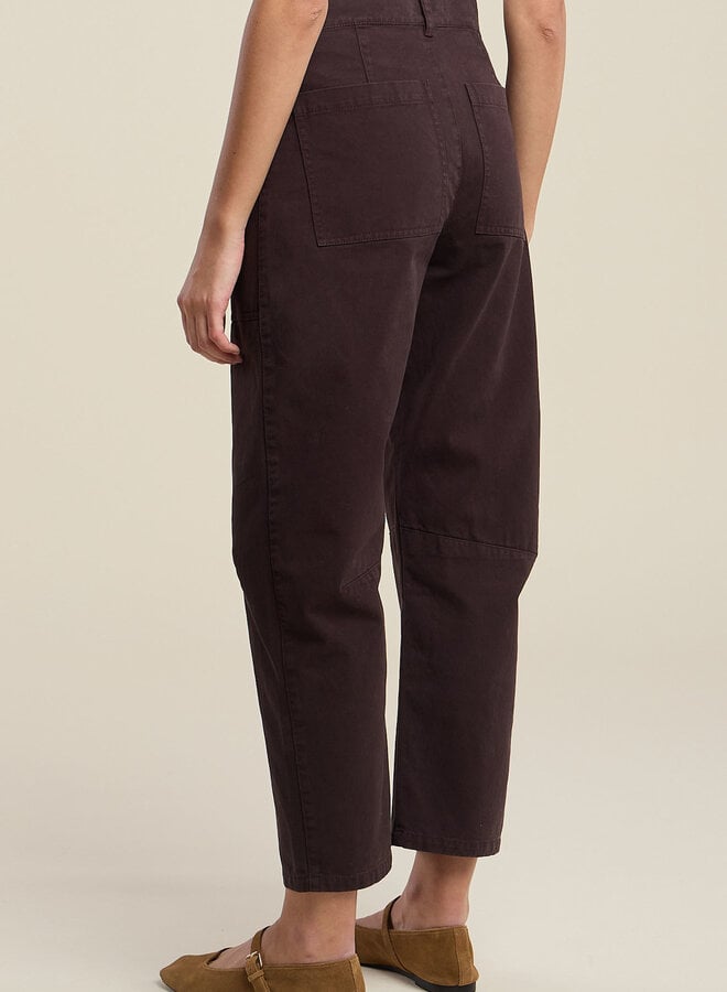 Pantalon Velvet Brylie brun chocolat