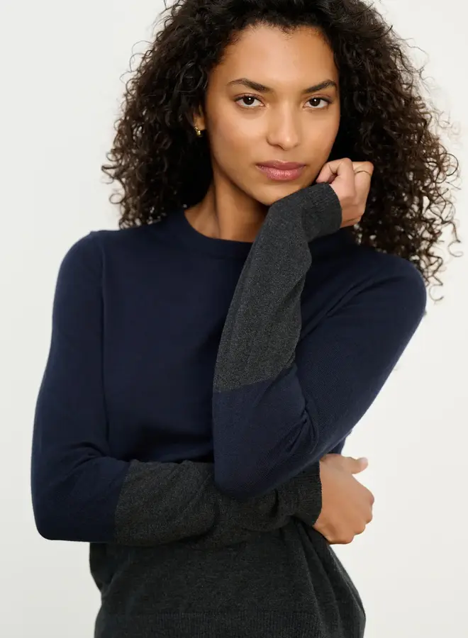 Tricot Velvet Roxy rayé bleu marine & écru