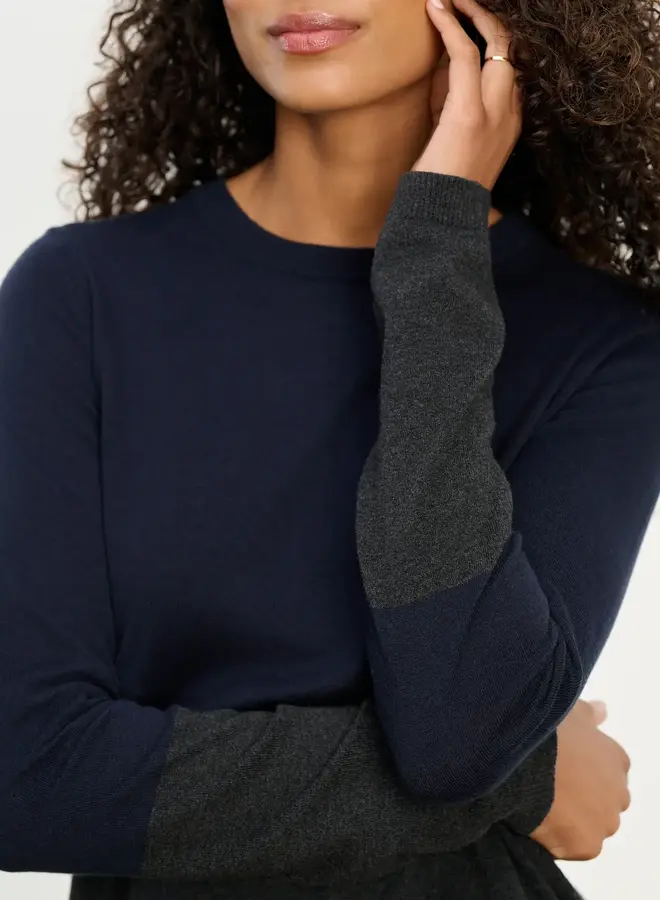 Tricot Velvet Roxy rayé bleu marine & écru