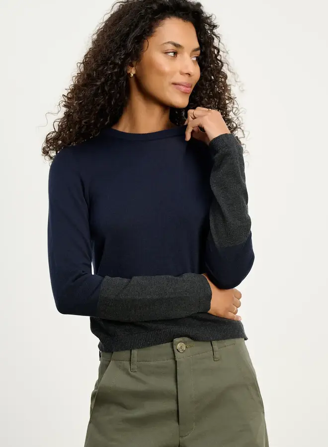 Tricot Velvet Roxy rayé bleu marine & écru