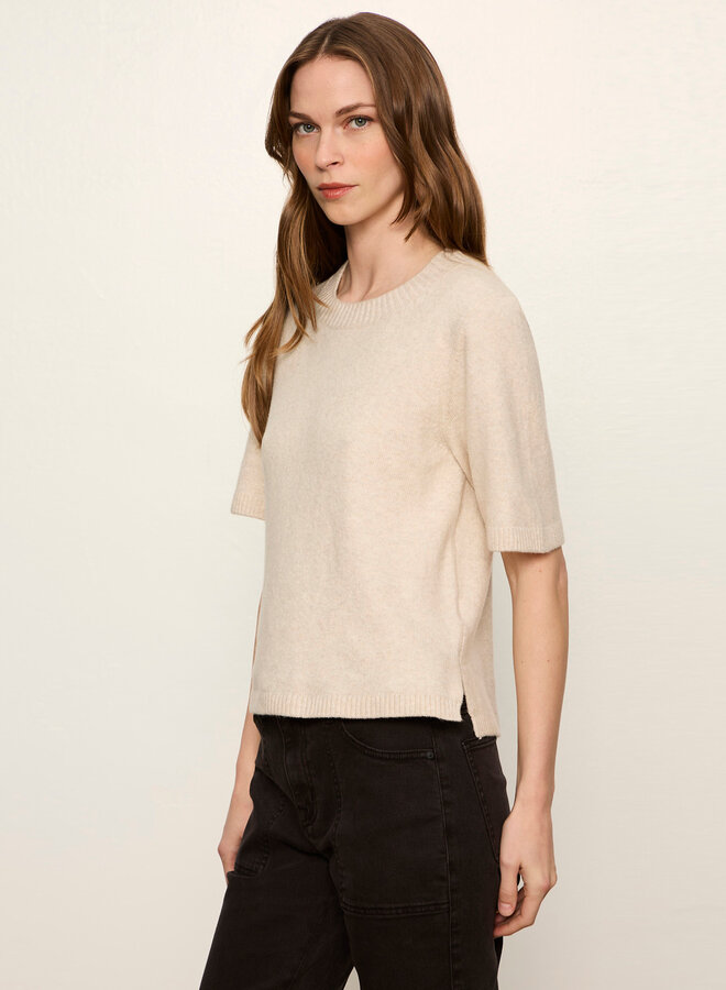 Tricot Sanctuary Perfect à manches courtes beige mélange